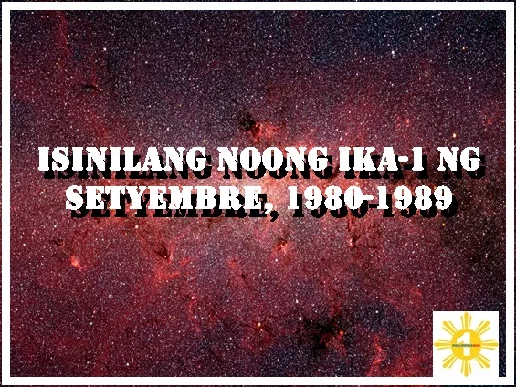 Isinilang noong ika-1 ng Setyembre, 1980-1989.