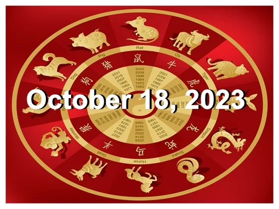 Chinese Horoscope (ENG) October 18, 2023