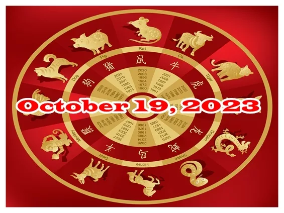 Chinese Horoscope (English) October 19, 2023