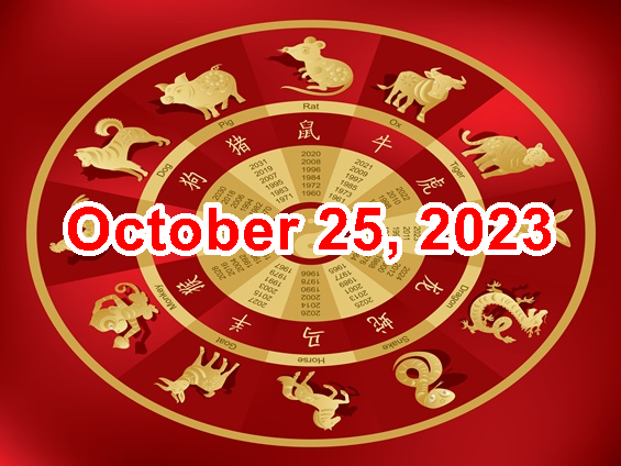 Chinese Horoscope (ENG) October 25, 2023