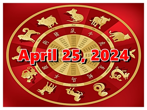 Chinese Horoscope (ENG) April 25, 2024