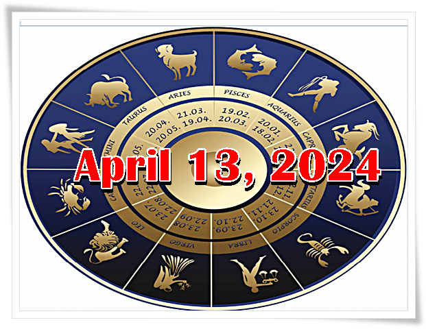 Daily English Horoscope April 13, 2024